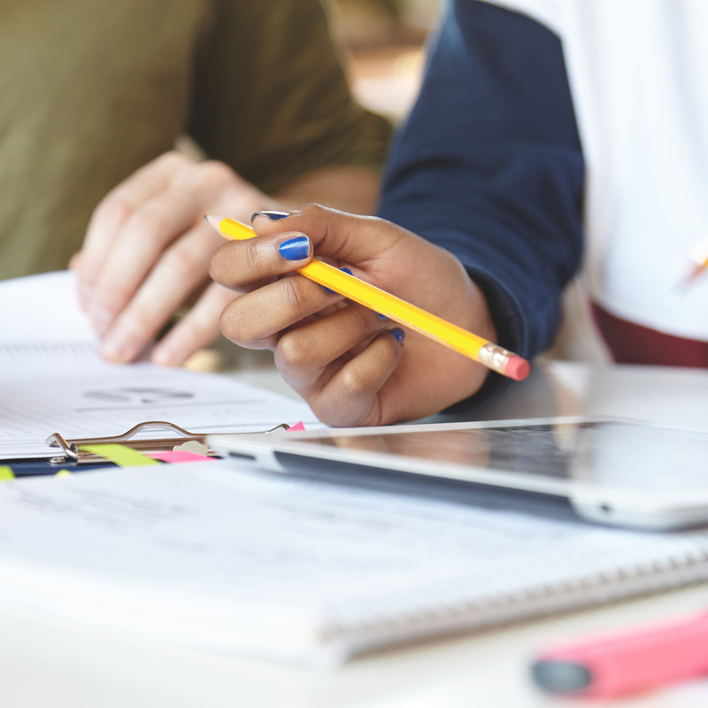 people working on plans