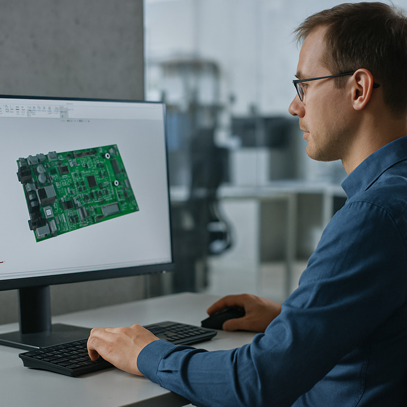 someone using computer