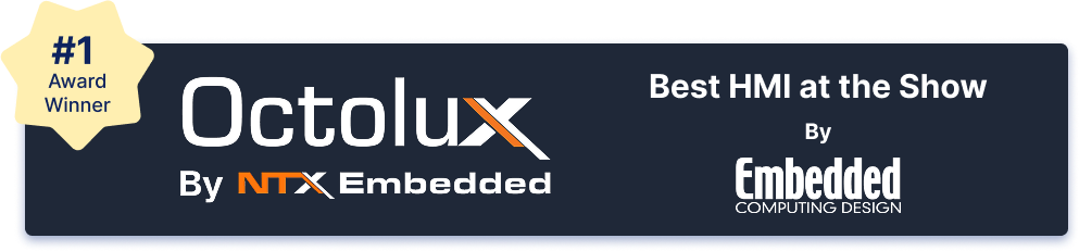 Best HMI Award by Embedded Computing Design for the Octolux