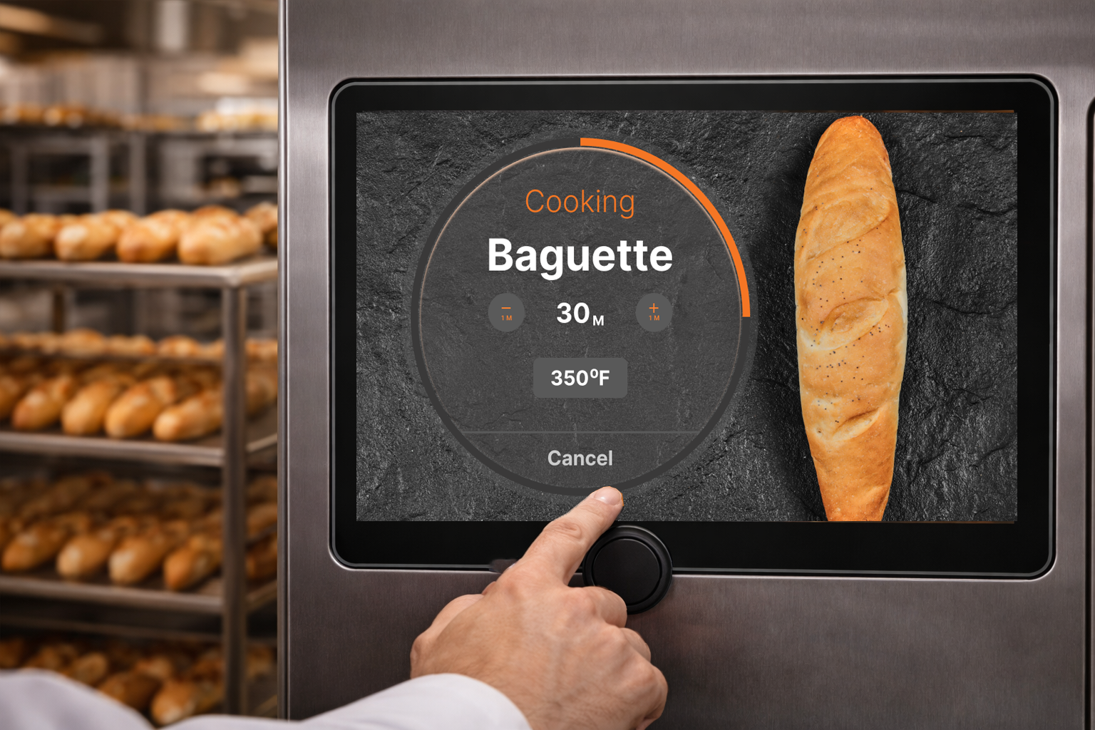 10-inch oven display